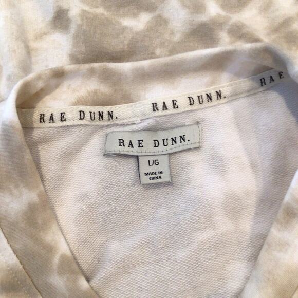 RAE DUNN - HAPPY Tie Dye Sweatshirt Size Large - Picture 3 of 4